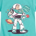 thumbnail image 3 of Toy Story 4 - Buzz And Planets Sketchy - Toddler & Youth Girls Short Sleeve Graphic T-Shirt, 3 of 5
