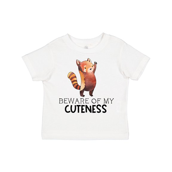 Inktastic Beware of My Cuteness Cute Red Panda Boys or Girls Toddler T-Shirt