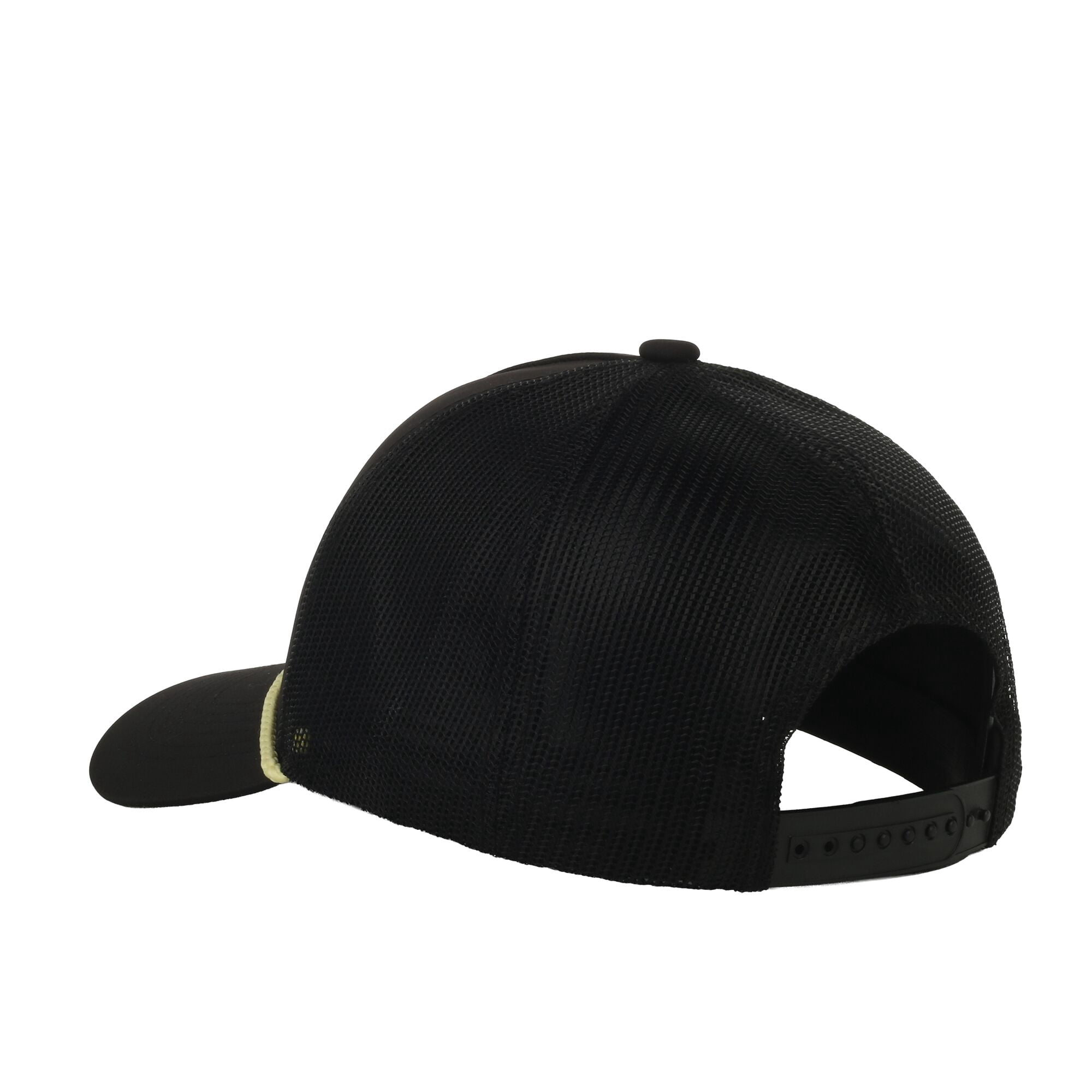 Outdoor Cap Mahi Mahi Patch Trucker Hat – Mid Profile Mesh Back Snapback, One Size, Black