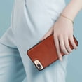 thumbnail image 6 of Allytech Wallet Case for iPhone 8 Plus/7 Plus - 2 Card Holder - Military Grade Drop Protection - Ultra Slim & Protective - Premium PU Leather Shockproof Phone Case for Women & Men - Brown, 6 of 7