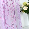 thumbnail image 7 of Purple Sheer Curtains 102 Inches Long 2 Panels Set for Bedroom Living Room, Soft Airy Light Filtering Modern Solid Rod Pocket Drapes Window Treatments, Purple, Each 40" W x 102" L, 7 of 7