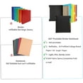 thumbnail image 3 of Pivotable Refillable Notebook, 3 Ring Binder Notebooks 1 Inch, Notebook with Dividers and Pockets, Folder Notebook, Flexible Binder, Soft Binders 3 Ring, Foldable Binder- Pink, 3 of 6