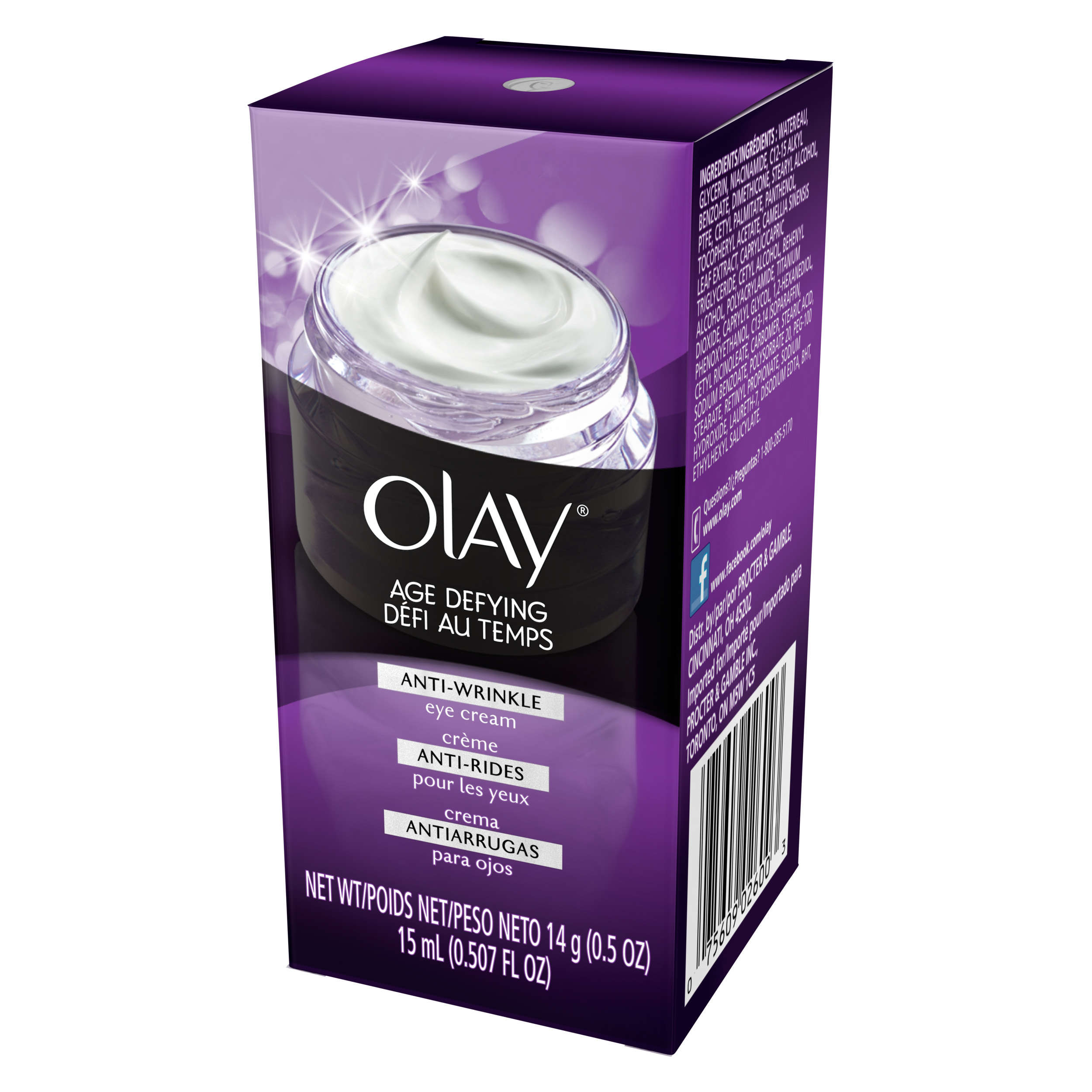 Olay Age Defying Anti-Wrinkle Eye Cream 14g (0.5 OZ) - image 4 of 6
