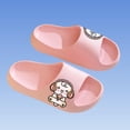 thumbnail image 4 of ITSAME Girls Slippers, Quick-Dry Comfy Anti-Slip Thickened Summer Bathroom Shower Slippers Pink 1-1.5(Big Kids), 4 of 6
