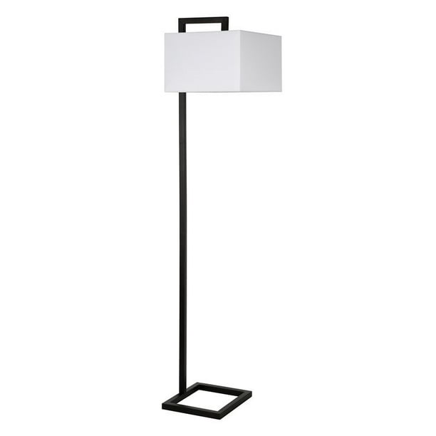 Evelyn Zoe Modern Metal Floor Lamp With, Square Floor Lamp Shade