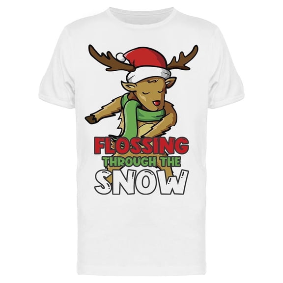 Funny Floss Through The Snow Men's T-shirt