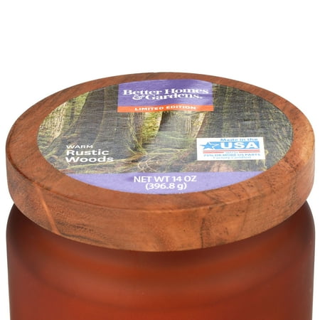 frosted candle woods oz warm gardens rustic better homes glass walmart