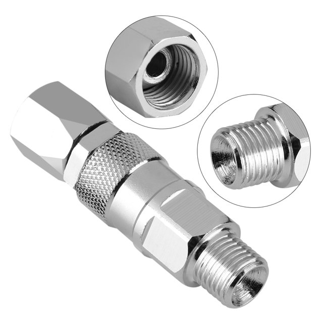 Heaveant Swivel Joint, 1/4-Inch Stainless Steel Airless High Pressure Spray Gun Hose Swivel Joint For Paint Sprayers