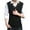 Black, variant on Men's Wool Blended Sweater Vests V Neck Cable Twist Textured Knited Sleeveless Vests Casual Pullover Sweater White