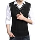 thumbnail image 1 of Chaleco de Suéter Para Hombres Casual de Punto de Algodón Con Cuello En V Chaleco Sin Mangas Suéter Tops Blusa Odeerbi  ODB-4, 1 of 5