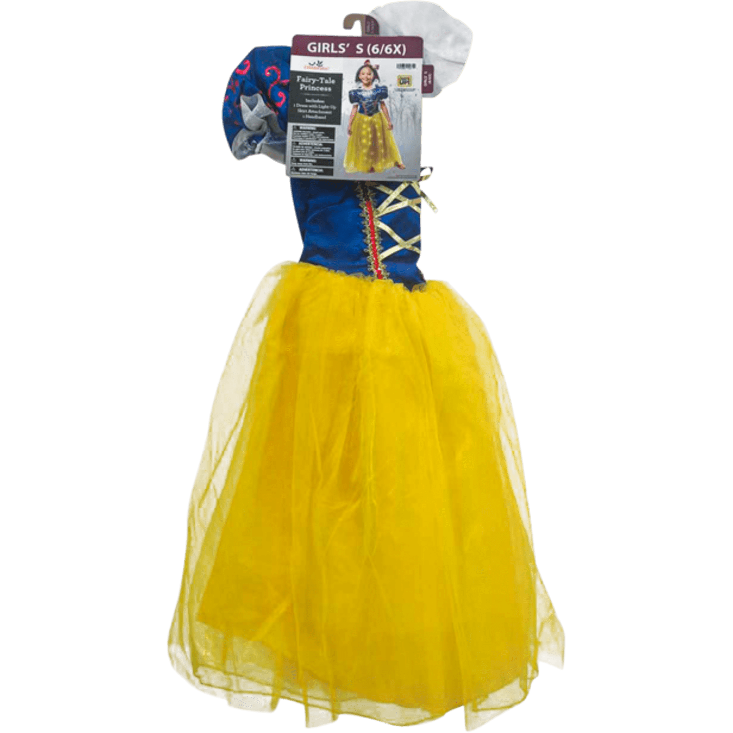 Light-up Fairy Tale Halloween Costume for Children, Girls' Size S (6/6x), by Way to Celebrate