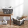 thumbnail image 1 of Faux Wicker Bins, Set of 2, 1 of 5