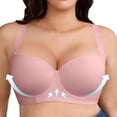 thumbnail image 5 of Blmnix Bra for Women Seamless Bras Underwire Plus Size Bralette Pink Wireless bras for Women,44C, 5 of 8