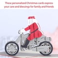 thumbnail image 2 of fastboy Santa Claus Motorcycle Three-dimensional Greeting Card Unique Christmas Present Creative 3D Christmas Day Card with Pretty Shape for Birthday Wedding Christmas, 2 of 7