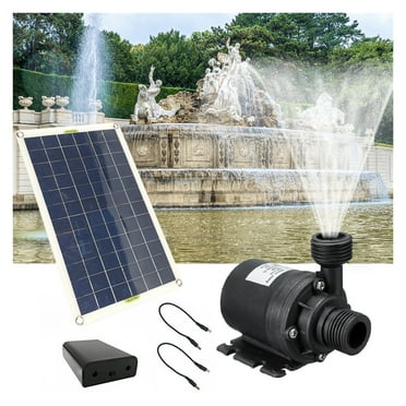 800L/H 50W Solar Submersible Aquarium Solar Pond Pump Ultra-Quiet Fish Pond Water Fountain Pump For Home Small Fish Tank ,Multi-Install Methods