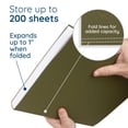 thumbnail image 3 of Carpetas colgantes Blue Summit Supplies, 75 unidades, color verde, 3 of 6