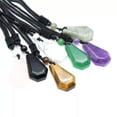 thumbnail image 5 of Natural Bead Coffin Necklace Crystal Stone Chakra Quartz Pendant Reiki Healing, 5 of 5