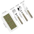 thumbnail image 2 of Rateoe Christmas Hat sock for Stainless Steel Kids Silverware Set - Child and Toddler Safe Flatware - Children's Knife, Fork And Spoon Set, 2 of 8