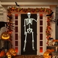thumbnail image 3 of Costway 5.4ft Halloween Skeleton Life Size Realistic Full Body Hanging w/ Movable Joints, 3 of 10