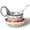 Flowers Pink, variant on Handmade Loop Handle Soup Bowl ,Microwave Safe