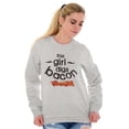 thumbnail image 4 of This Girl Digs Bacon Funny Meat Lover Women Crewneck Sweatshirt Brisco Brands M, 4 of 6