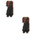 thumbnail image 3 of Vestido corto Qarigey estampado para mujer cuello Halter S M L XL 2XL 3XL 4XL 5XL, 3 of 6