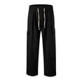 thumbnail image 6 of YUHAOTIN Cargo Pants for Men Slim Fit Male Solid Color Multi Pocket Trousers Tether Loose Cargo Pants Cargo Pants for Men Cargo Pants for Men Baggy Ripstop, 6 of 6