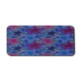 thumbnail image 1 of Psychedelic Computer Mouse Pad, Dotted Starfish and Pebbles Maritime Theme Aquatic Animal Pattern Print, Rectangle Non-Slip Rubber Mousepad X-Large, 35" x 15", Turquoise Pink, by Ambesonne, 1 of 2