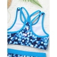 thumbnail image 5 of Zaldita Girl Swimsuit Two Piece Tankini Bathing Suit Summer Beach Rashguard Swimwear Crop Top Shorts Blue 8, 5 of 7