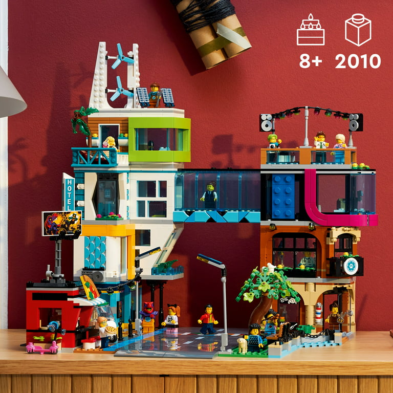 LEGO City Downtown 60380 Building Toy Set, Multi-Feature Playset
