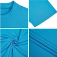thumbnail image 3 of Satankud Men's UPF 50+ Rash Guards Swim T-Short Sleeve Running Shirt Swimwear Swim Hiking Workout Shirts SkyBlue-3XL, 3 of 5