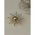 thumbnail image 4 of Stylish Outfit Sunbeam 18k Gold Plated Brooch Brass High Quality Brooches And Pin Women Statement Vintage Luxury Jewelry Hot Silver 18K Gold Plated, 4 of 5