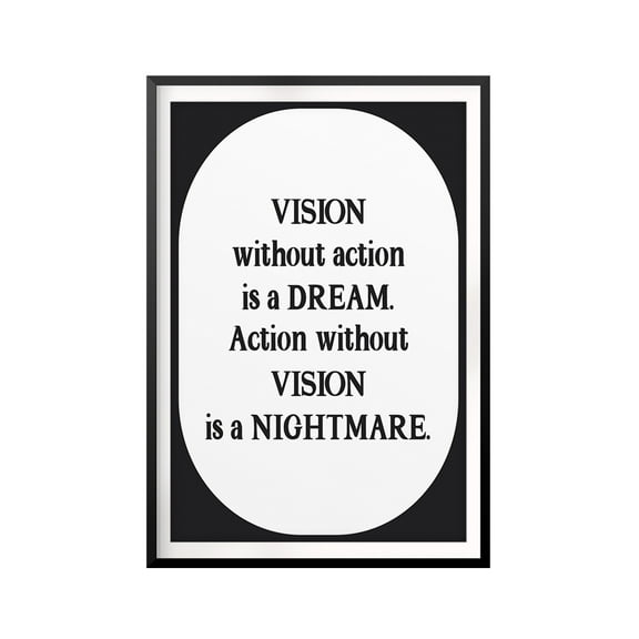 Inspiration Vision 5 x 7 UNFRAMED Print Quote Wall Art