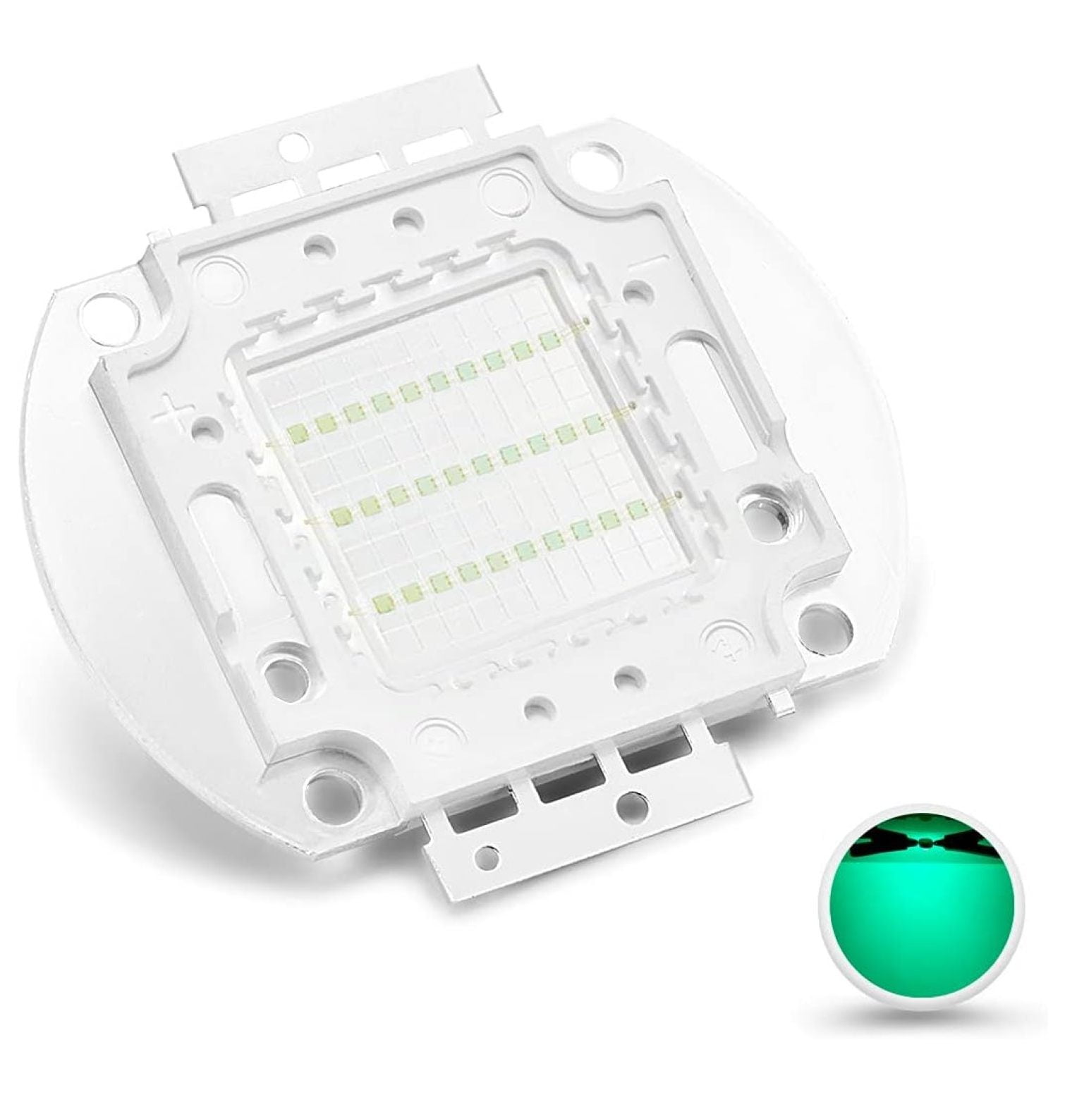 HeSLehs High Power Led Chip 30W Cyan (490nm / 900mA / DC 30V - 34V / 30 Watt) Super Bright Intensity SMD COB Light Emitter Components Diode 30 W Bulb Lamp Beads DIY Lighting