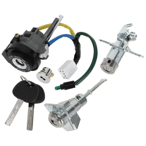 Unique Bargains 1 Set Ignition Lock Cylinder for Hyundai Sonata 2015-2017 Ignition Switch Door Lock Cylinder No.81900C1B00/81970C1A00 Metal