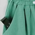 thumbnail image 6 of Charmgo Womens Shorts Clearance, Women Casual Thin Outerwear Elastic Belt In Shorts Loose Bermuda Shorts for Women with Pocket, Summer Shorts for Women Mint Green, 6 of 8