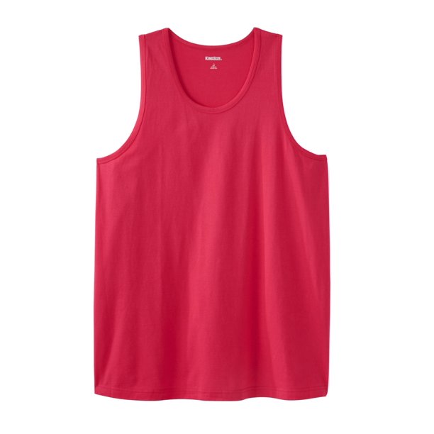 Kingsize Kingsize Mens Big And Tall Shrink Less™ Lightweight Tank Big 2xl Electric Pink 5254