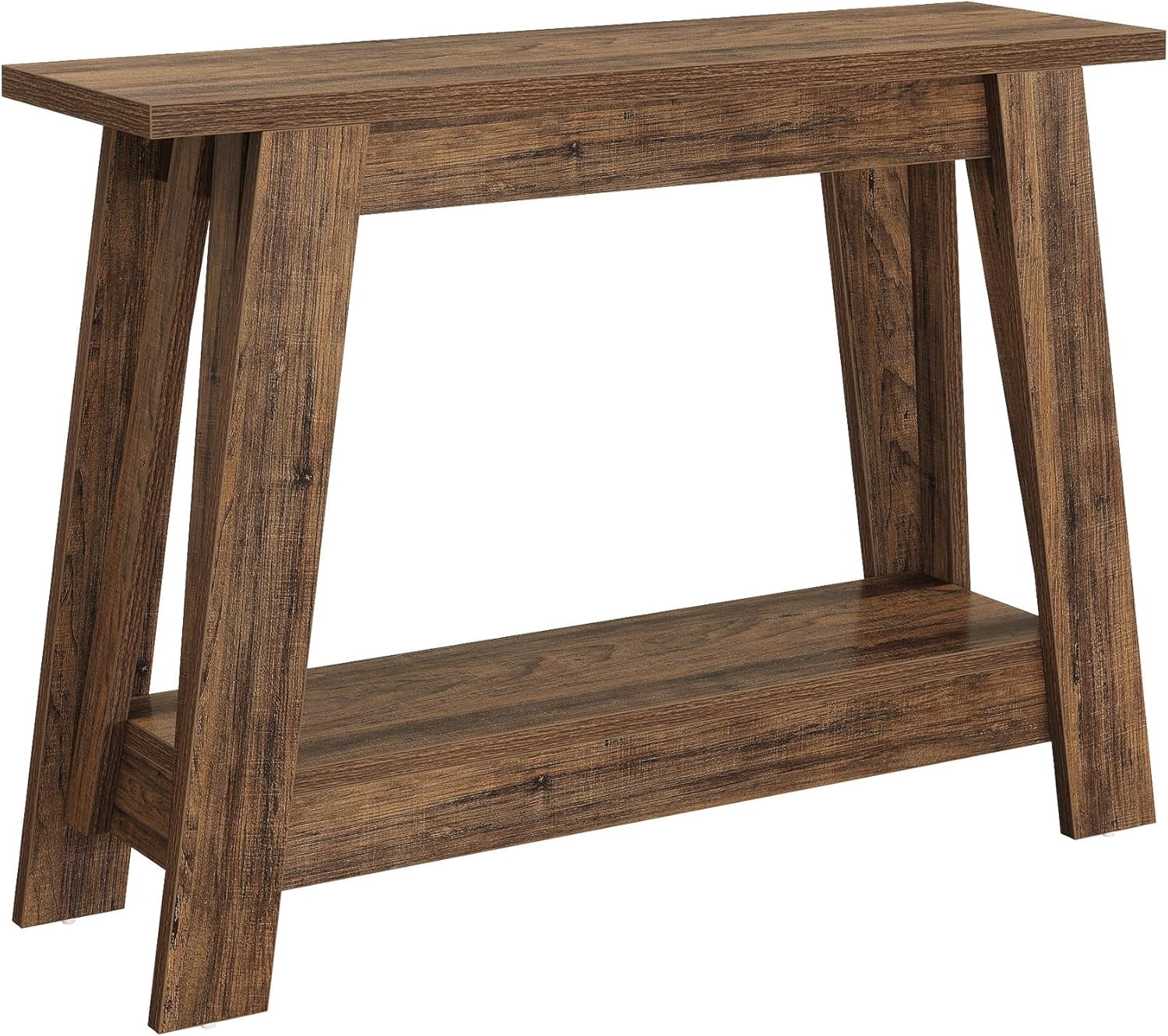 Tribesigns 41.3" Farmhouse Console Table, 2-Tier Wooden Entryway Table with Storage