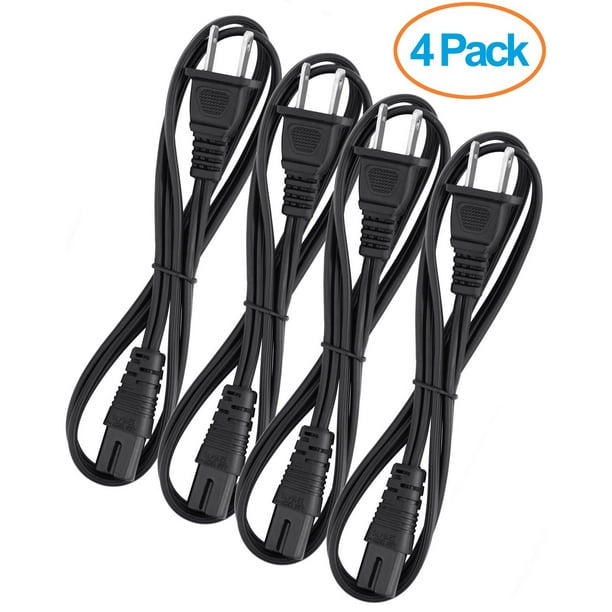 OMNIHIL Slot Power Cord 2 Prong Figure 8 Power Cord Non Polarized Power