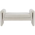 thumbnail image 2 of Meridian Furniture Stylus Banc en Tissu Crème, 2 of 5