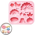 thumbnail image 2 of Fall Silicone Mold Set 10-Cavity Autumn Theme for Baking and Crafts, Food-Grade Flexible Molds for Pumpkin, Turkey and Maple Leaf Shapes, Easy Demolding for Thanksgiving, Halloween, Kids, 2 of 6
