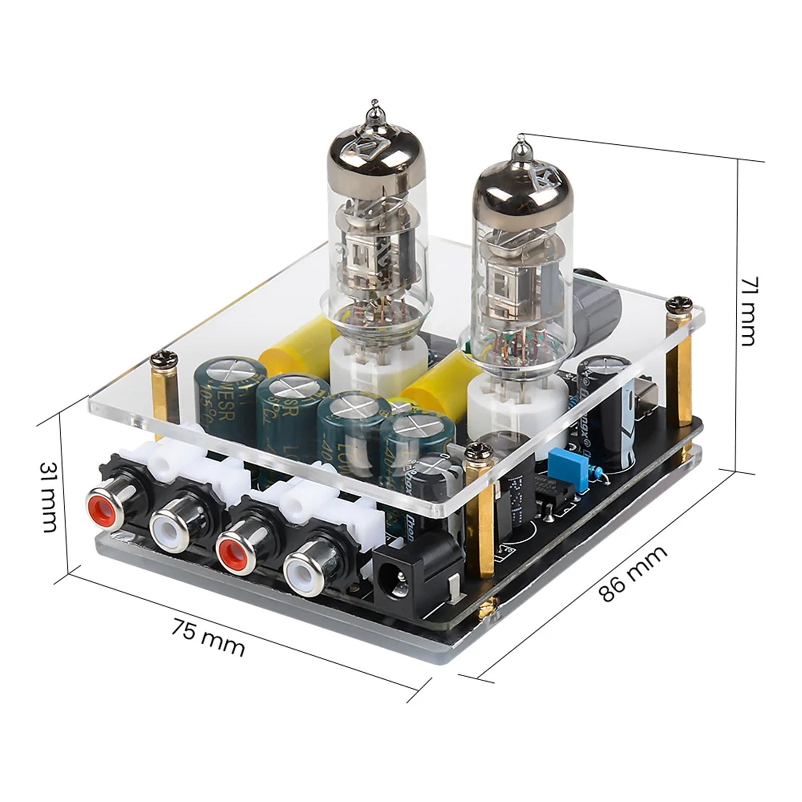 Upgraded 6A2 Tube Preamplifier Amplifiers HiFi Preamp Bile Buffer Audio Amp Speaker Sound Amplifier Home Theater DIY ,Multiple inputs