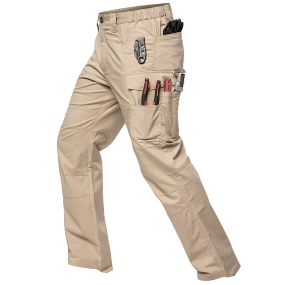NAVEKULL Men's Stretch Ripstop Cargo Pants Water Resistant Flex Hiking Pants Lightweight EDC Operator Utility Work Pants