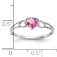 thumbnail image 2 of 14K White Gold Pink Tourmaline Birthstone Ring, 2 of 2