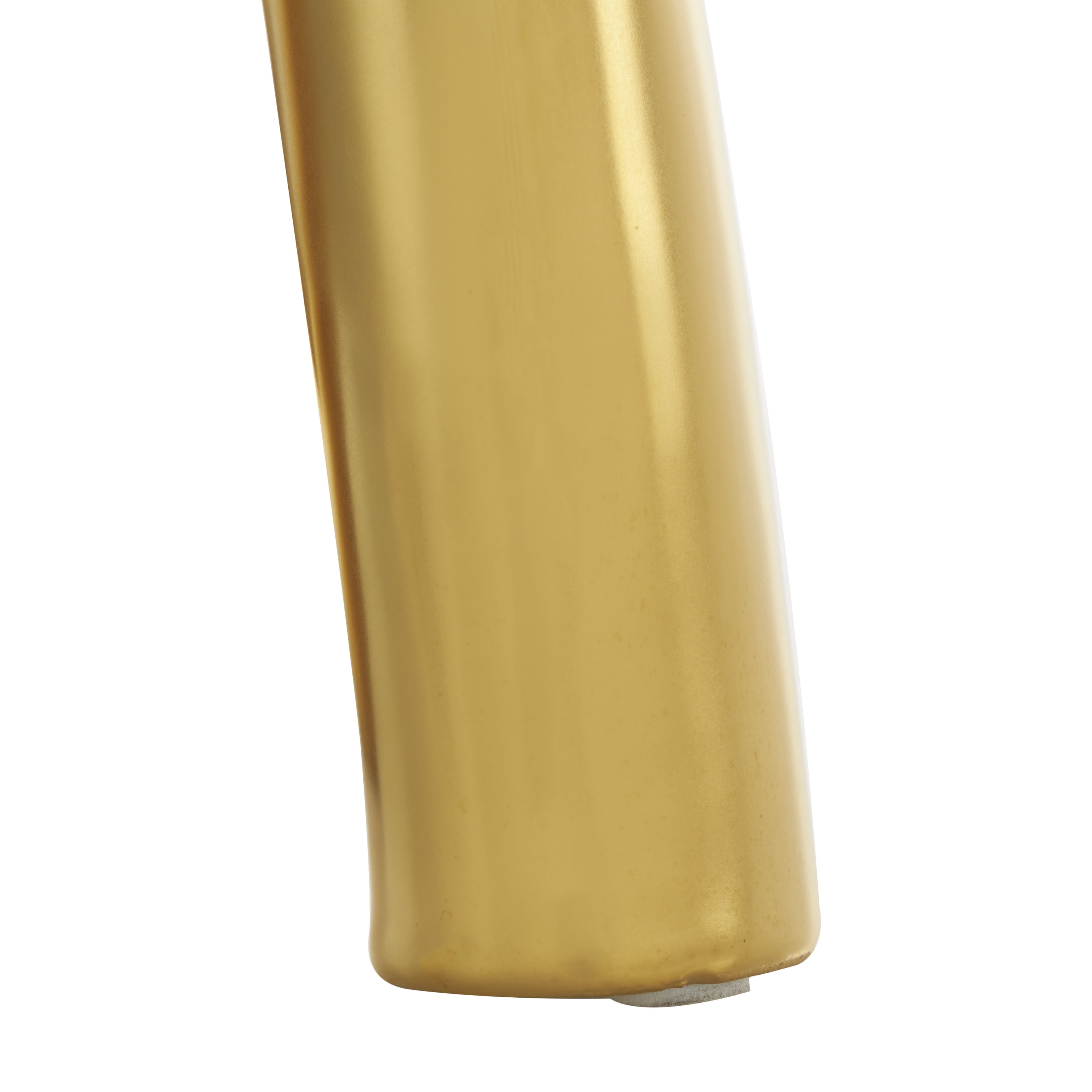 12" x 8" Gold Ceramic Rounded Loop Abstract Sculpture, by DecMode
