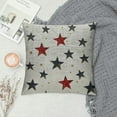 thumbnail image 2 of Shiartex 4th of July Pillow Covers , Red Blue Stars Decor Patriotic Throw Pillows Memorial Independence Day Pillowcase Outdoor Decorations Farmhouse Cushion Case for Home, 2 of 5