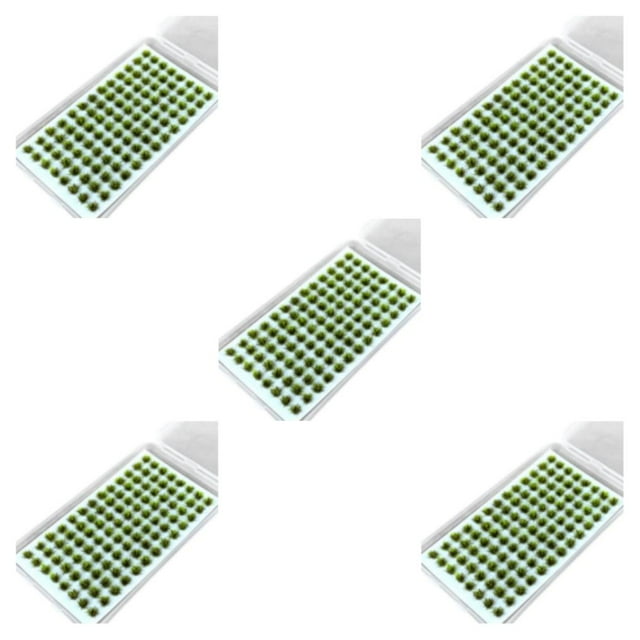 Justharion Resin Mini Grass Tuft Realistic Appearance For Miniature Landscapes Low Maintenance Artificial Grass No.3 5Set