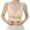 Beige, variant on Comfortable Women's Wireless Full Coverage Front Closure Bra For Everyday Wear With Smooth Design And No Show Support For All Day Comfort