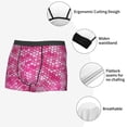 thumbnail image 3 of Salouo shiny with pink heart Print Men's Boxer Briefs,Breathable Underwear Elastic Waistband Briefs for Men-Small, 3 of 5