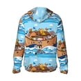 thumbnail image 3 of Haiem Animals on Noah's Ark Floating UPF 50+ Fishing Shirts for Men Long Sleeve UV Sun Protection Hoodie Non-Mask Outdoor Hiking Shirts, 3 of 9